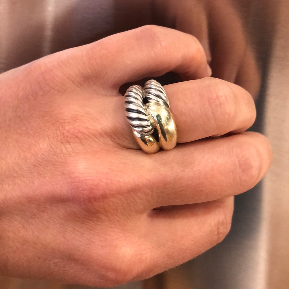 David Yurman infinity knot ring size 6